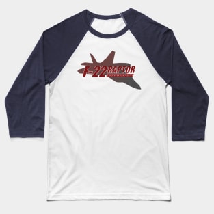 F-22 Raptor Baseball T-Shirt